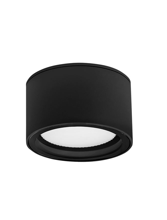 Plafoniera de exterior FOCUS, black, GX53 max 7W  D10cm 3000K IP54 Nova luce