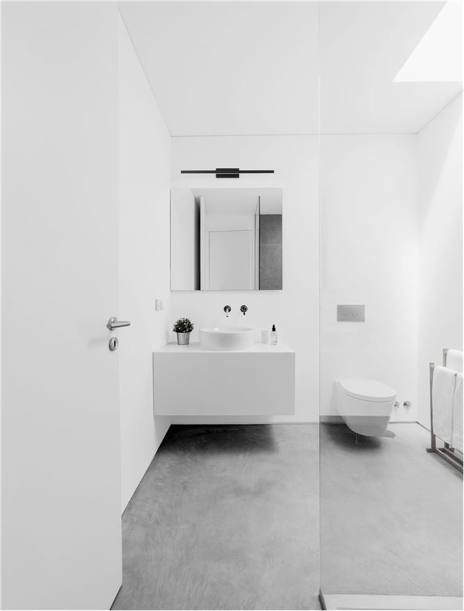 Aplica de interior FLAT Black Aluminium & Acrylic LED 18W 3000K Dim: L.63 X W.9 X H.7.5 cm IP44 Nova Luce