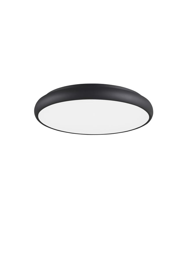 Plafoniera GAP Black Aluminium Acrylic Diffuser Led 50W Diam: 51 cm Nova Luce
