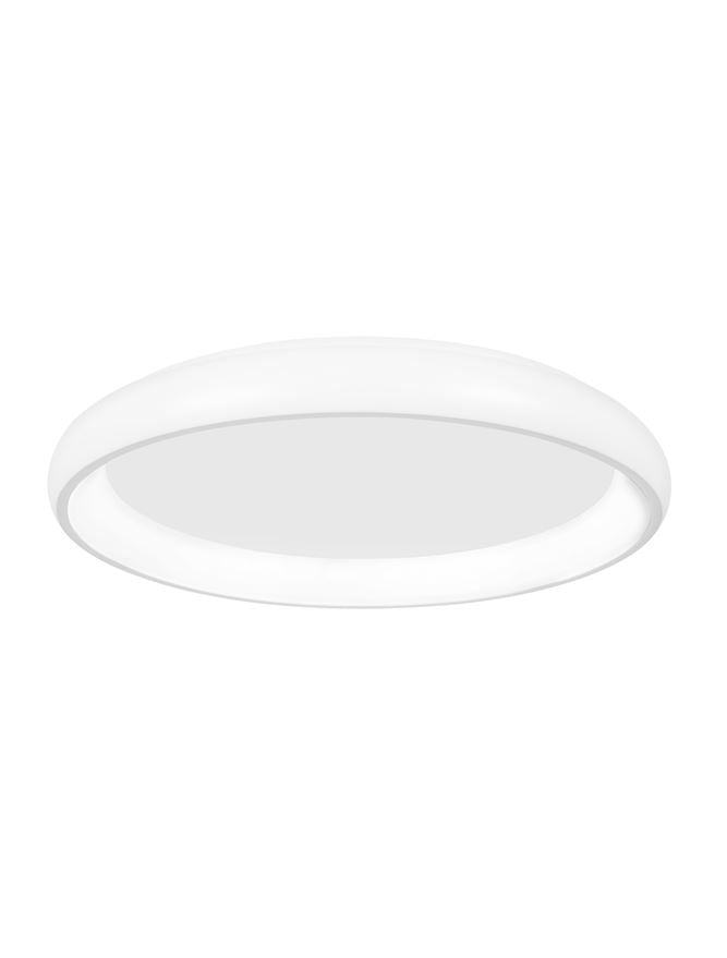 Plafoniera ALBI White Aluminium & Acrylic Dimmable 84W Diam. 81 cm Nova Luce