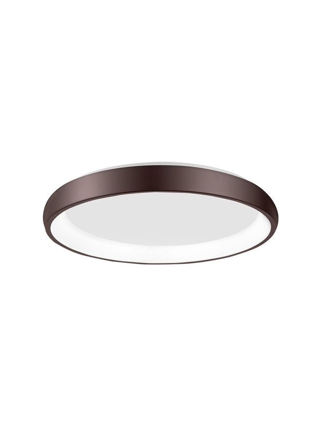 Plafoniera ALBI Brown Aluminium & Acrylic Dimmable 50W Diam. 61 cm Nova Luce