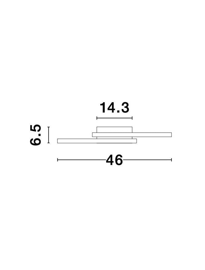 Plafoniera BILBAO alb 25W Dim: 46x46 cm Nova Luce