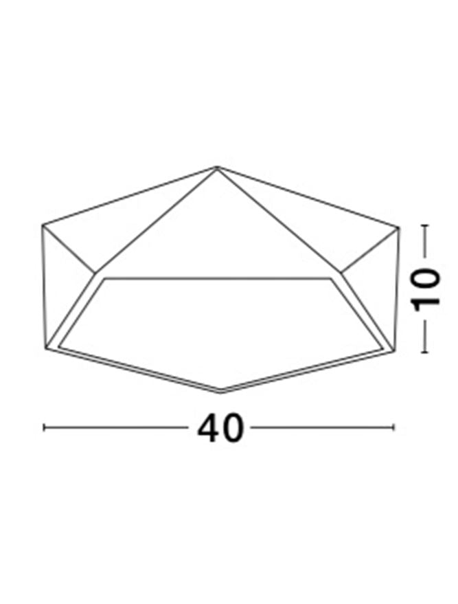 Plafoniera DARIUS Metal & Acrylic Diffuser Coffee Brown Outside Matt White Inside 4X10W Diam: 40 cm Nova Luce