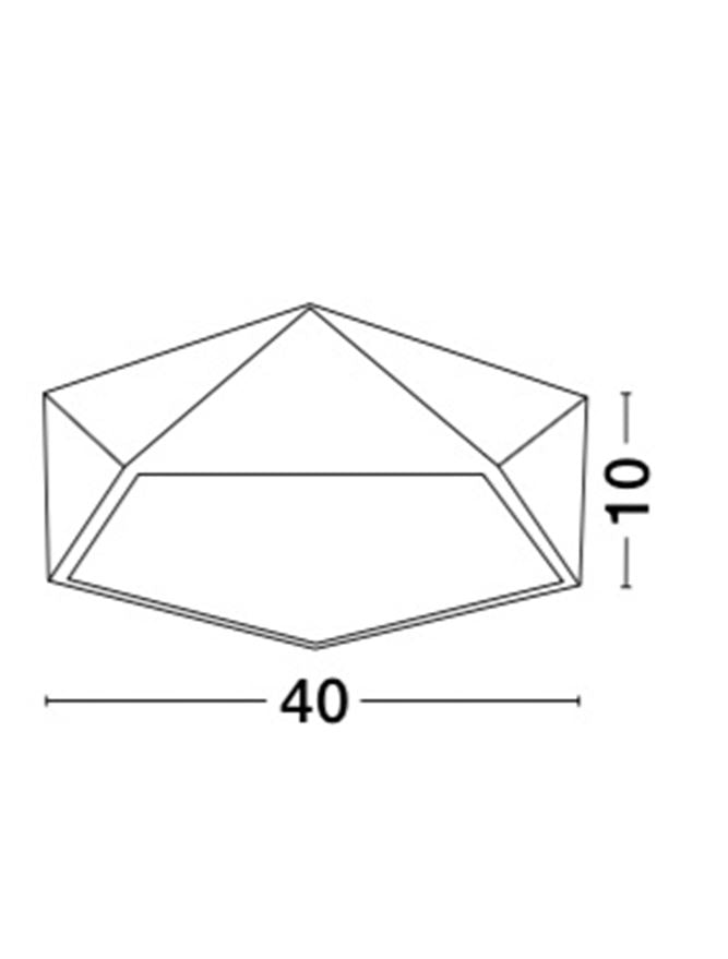 Plafoniera DARIUS Metal & Acrylic Diffuser Satin Nickel Outside Matt White Inside 4X10W Diam: 40 cm Nova Luce