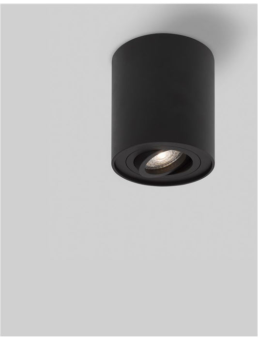 Plafoniera GOZZANO tip spot aplicat negru max.50W Diam. 9.6 cm Nova Luce