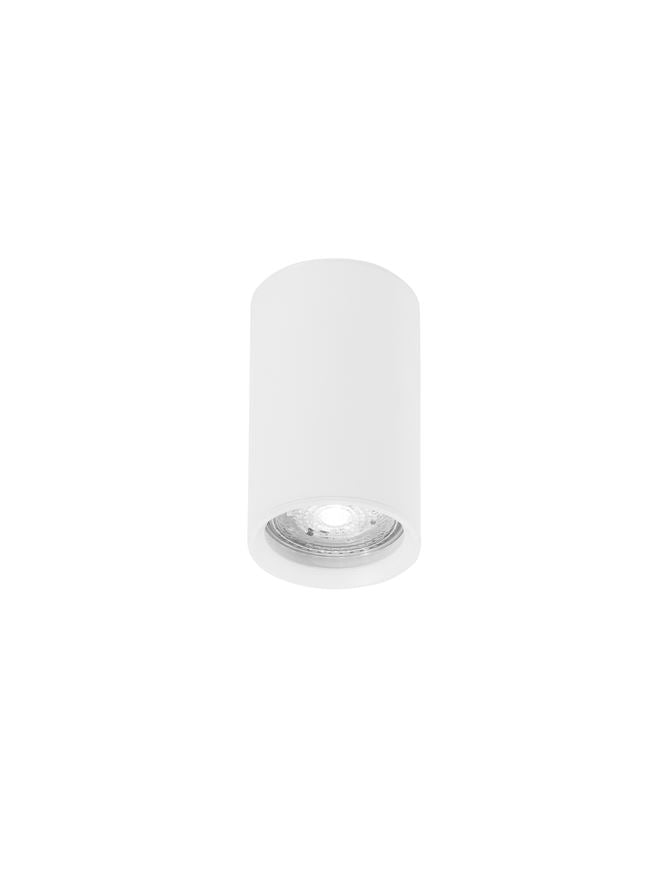 Plafoniera MARUPE Sandy White Aluminium 1x50W Diam: 6 cm H.10 cm Nova Luce