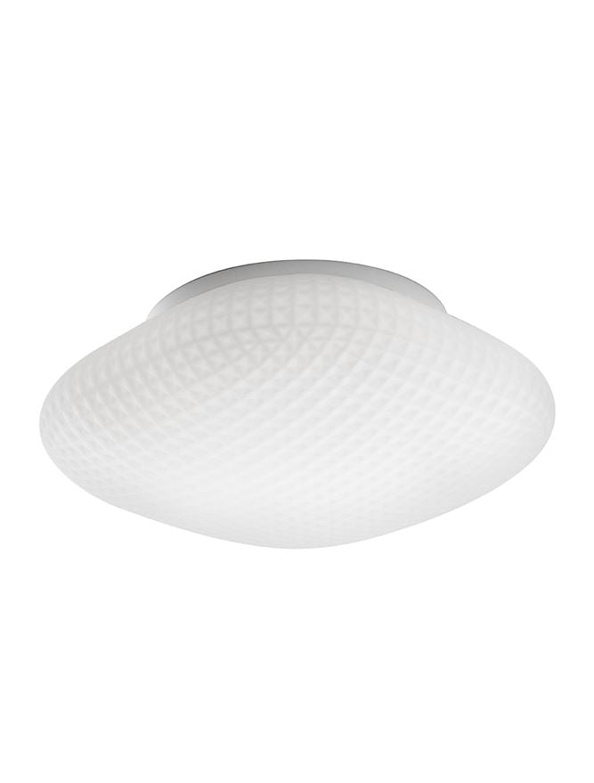 Plafoniera SENS White Glass White Metal 1X12W E27 Diam: 25 cm Nova Luce