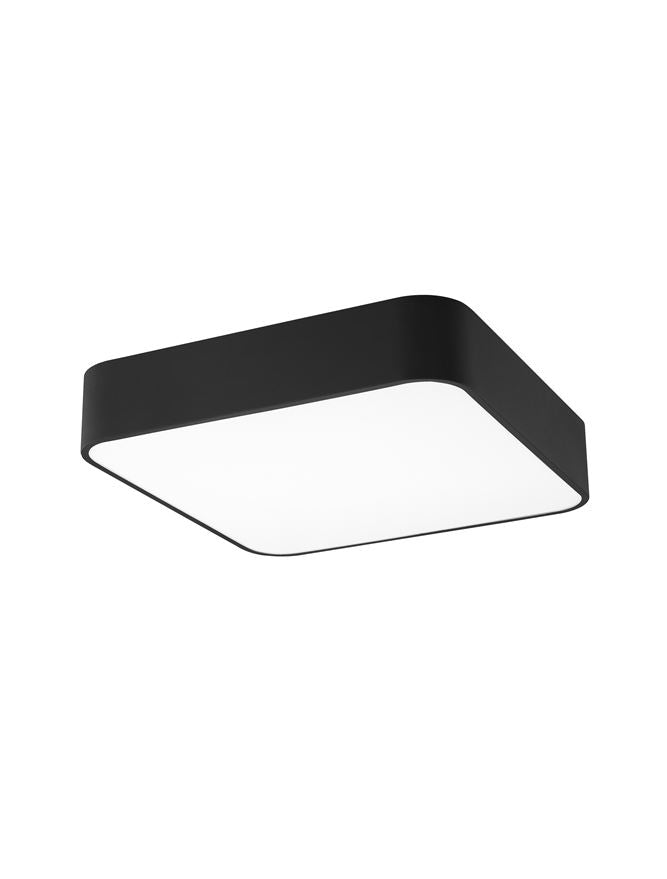 Plafoniera RAGU Metal & Acrylic Diffuser Black Outside Matt White Inside Led 4X10W E27 Dim: 36X36 cm Nova Luce
