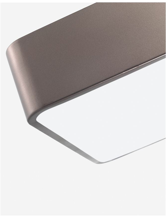 Plafoniera RAGU Metal & Acrylic Diffuser Bronze Outside Matt White Inside Led 4X10W E27 Dim: 36X36 cm Nova Luce