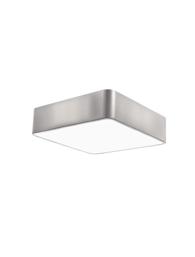 Plafoniera RAGU Metal & Acrylic Diffuser Satin Nickel Outside Matt White Inside Led 4X10W E27 Dim: 36X36 cm Nova Luce