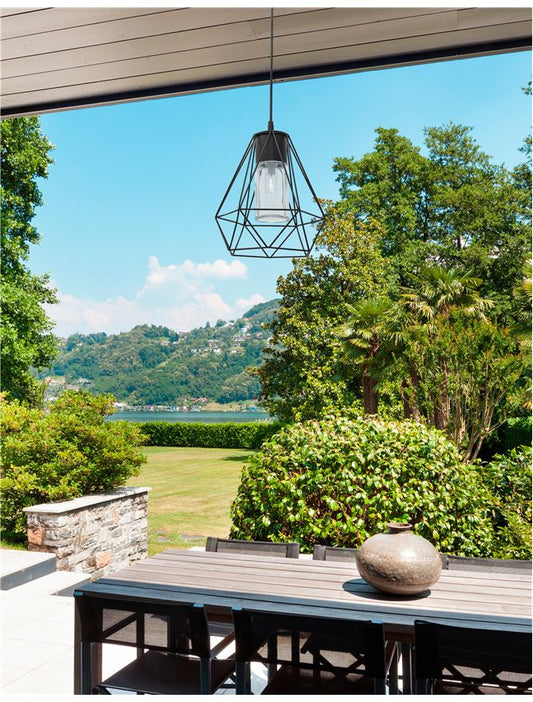 Lampa suspendata de exterior ISIDORA dim: D.22 X H.95 cm Nova Luce
