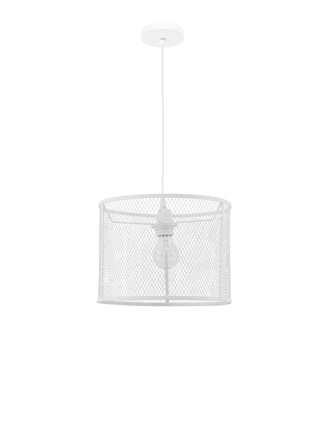 Lampa suspendata NET White Aluminium White Fabric Wire NOVA LUCE