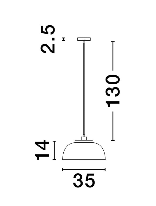 Lampa suspendata SQUBE NOVA LUCE
