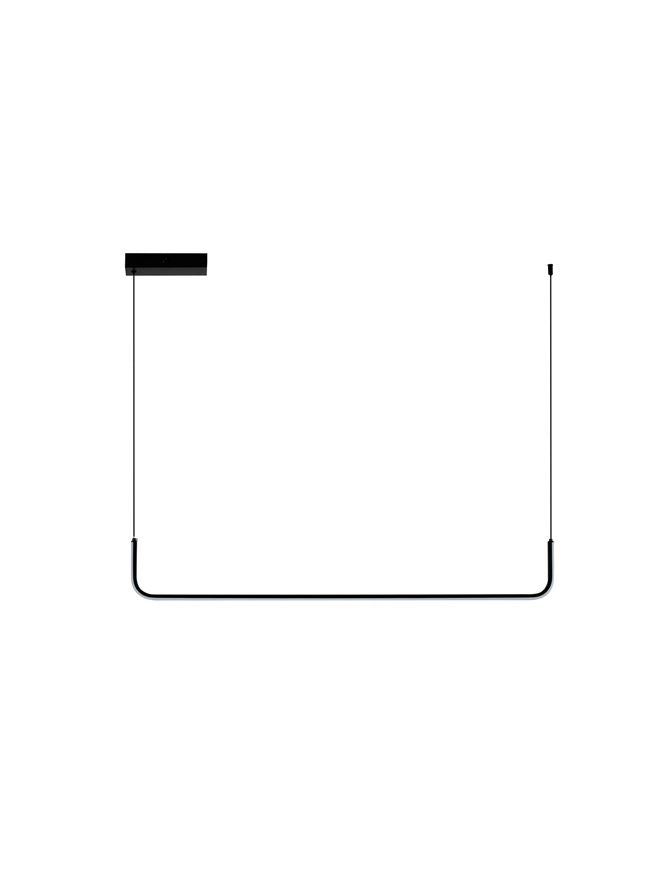 Lampa suspendata STRITA Sandy Black Steel NOVA LUCE