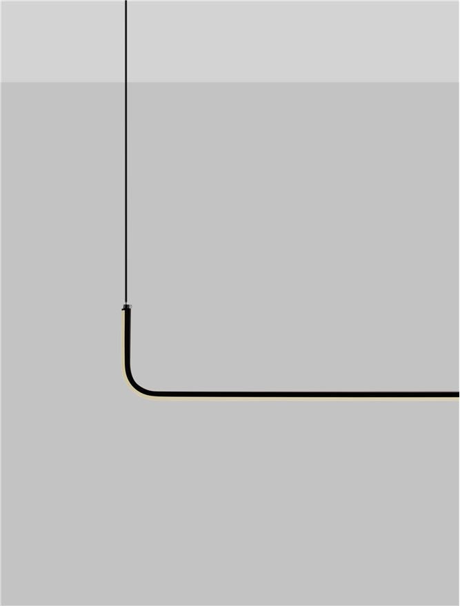 Lampa suspendata STRITA Sandy Black Steel NOVA LUCE