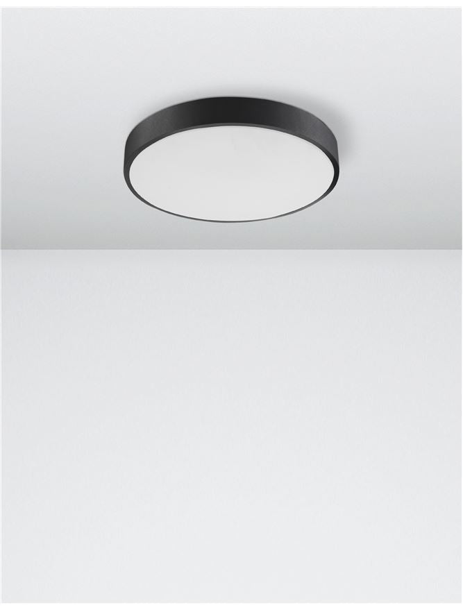 Plafoniera HADON negru 24W Diam. 40 Nova Luce