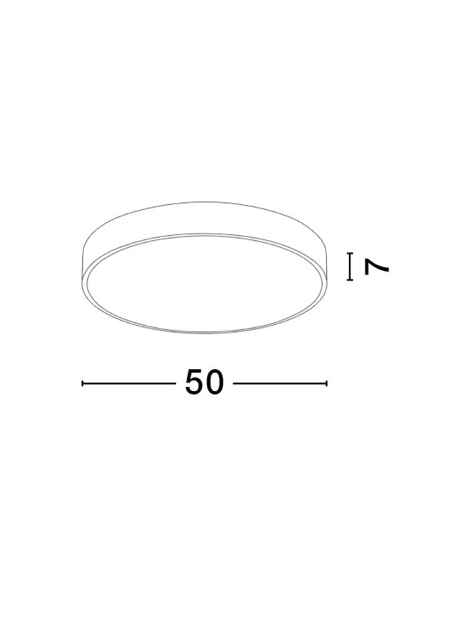 Plafoniera HADON alb 30W Diam.50 Nova Luce