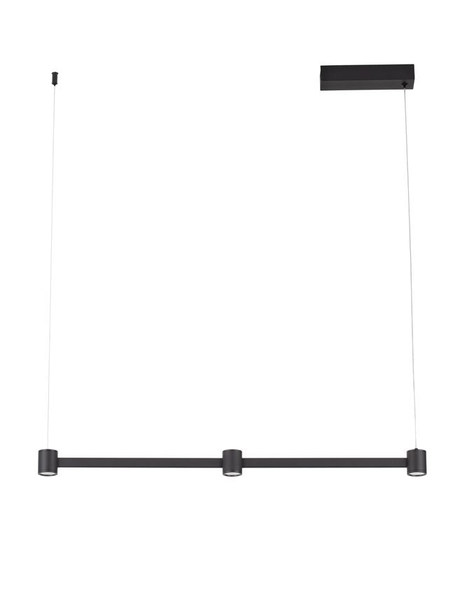 Lampa suspendata PUIZE Sandy Black Aluminium L80 NOVA LUCE