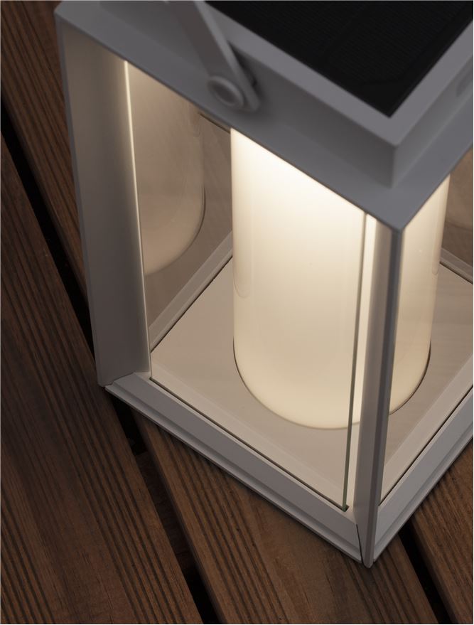 Lampa de masa portabila VERHAL, alb, 2W, IP54 H 47,5 cm Nova Luce