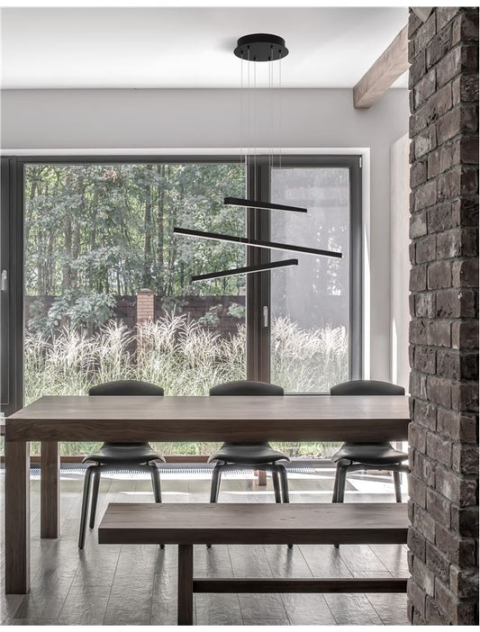 Lampa suspendata LIOR Sandy Black Aluminium 3000K NOVA LUCE