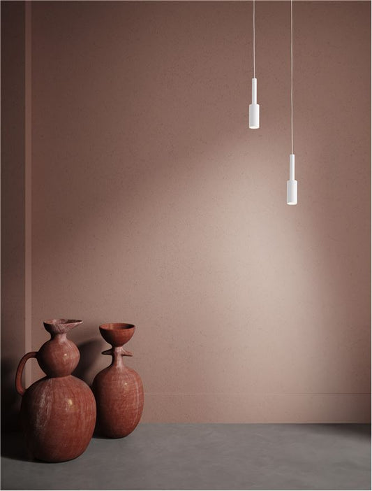 Lampa suspendata JOY Sandy White Aluminium LED 7W NOVA LUCE