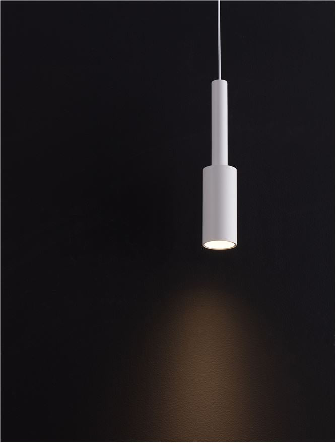 Lampa suspendata JOY Sandy White Aluminium LED 7W NOVA LUCE