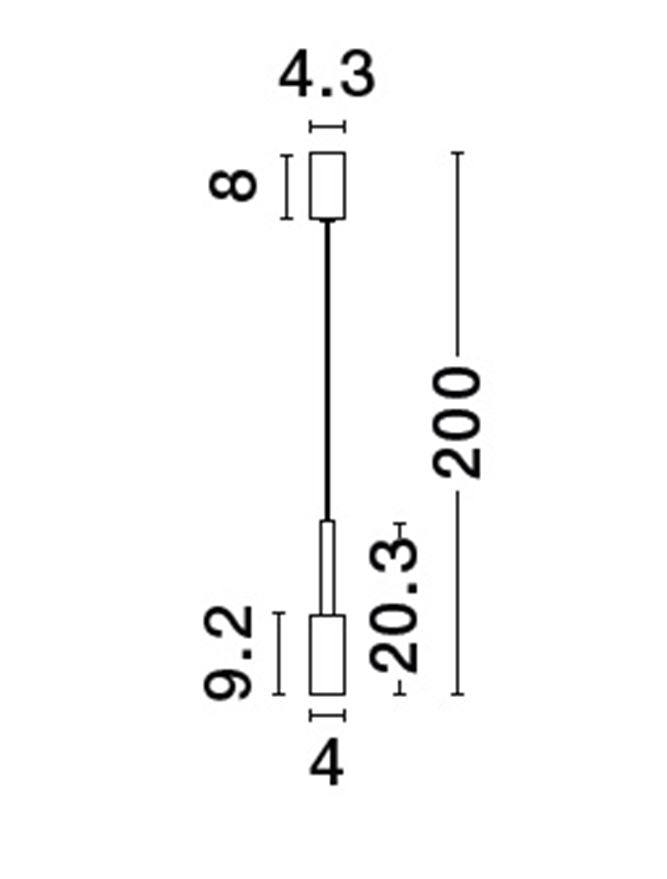 Lampa suspendata JOY Sandy White Aluminium LED 7W NOVA LUCE