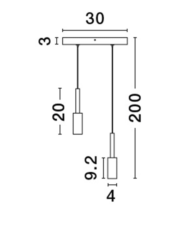 Lampa suspendata JOY Sandy Black Aluminium 2 NOVA LUCE