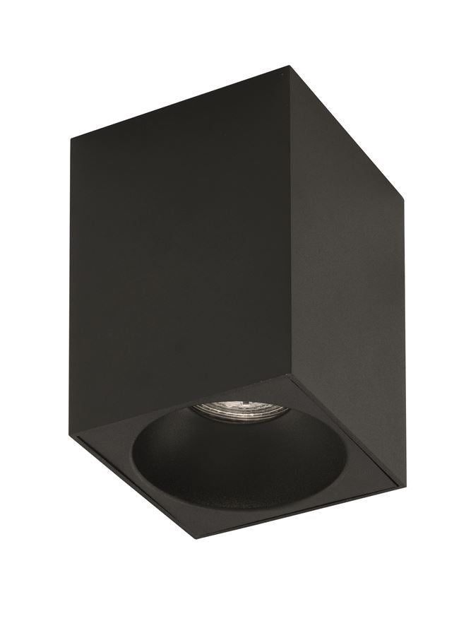 Plafoniera NIDO Sandy Black Aluminium 1X10W Dim: 9.5X9.5 cm Nova Luce