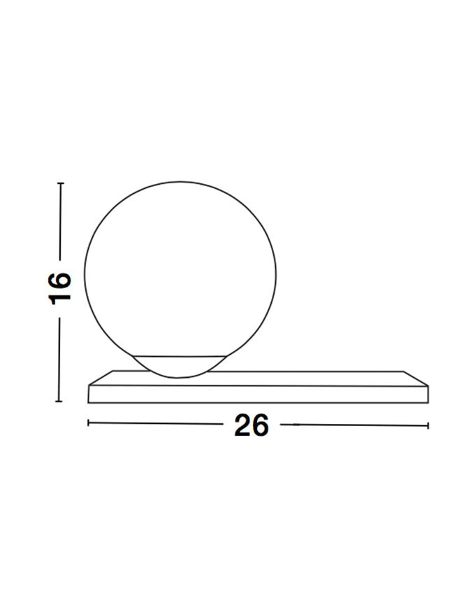 Lampa de masa JULIET E14 1X40W IP20 H16 cm Nova Luce