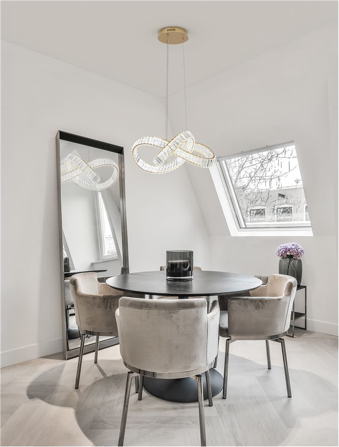 Lampa suspendata CONCETO Gold Metal & Crystal 4075.27Lm NOVA LUCE