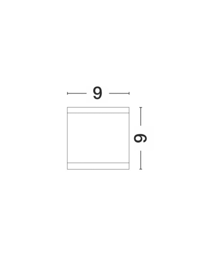 Plafoniera CERISE Dark Gray Die-Casting Aluminium 1X35W Diam. 9 cm IP54 Nova Luce