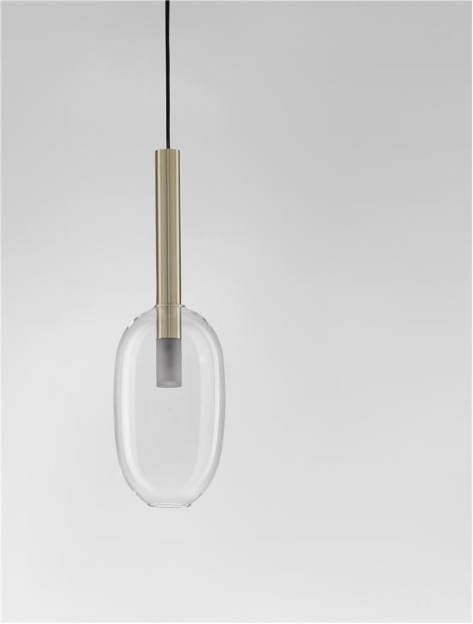 Lampa suspendata AMELIA 1 GOLD D14 NOVA LUCE
