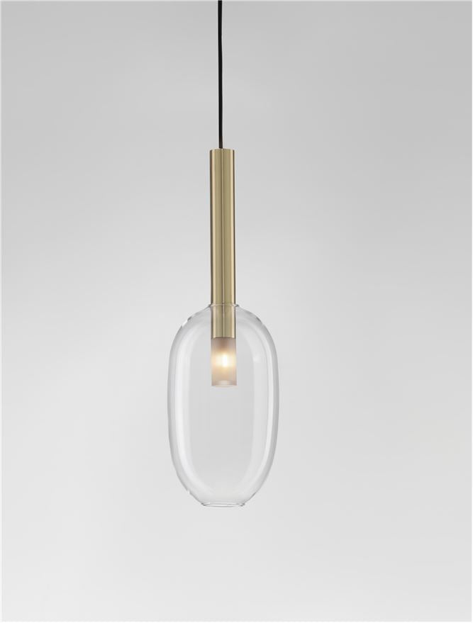 Lampa suspendata AMELIA 1 GOLD D14 NOVA LUCE