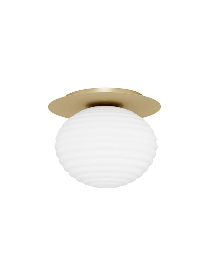 Aplica de interior ALLEN gold white glass E27 12W IP20 D35cm Nova Luce