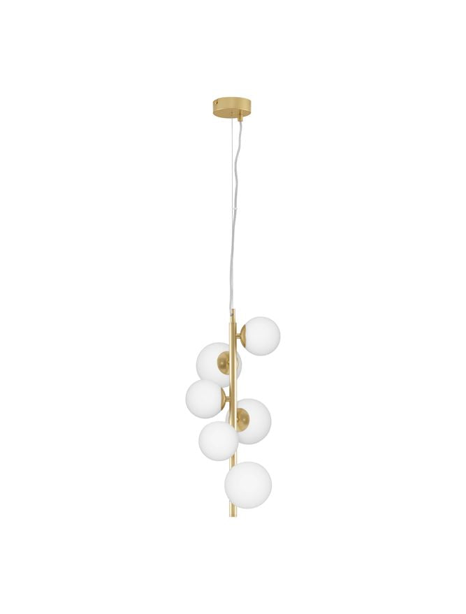 Lampa suspendata ODILLIA Opal Glass & Matt Gold 6 NOVA LUCE