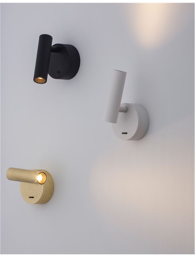 Aplica de interior CLIP white 3W 3000K IP20 H11cm D8cm Nova Luce