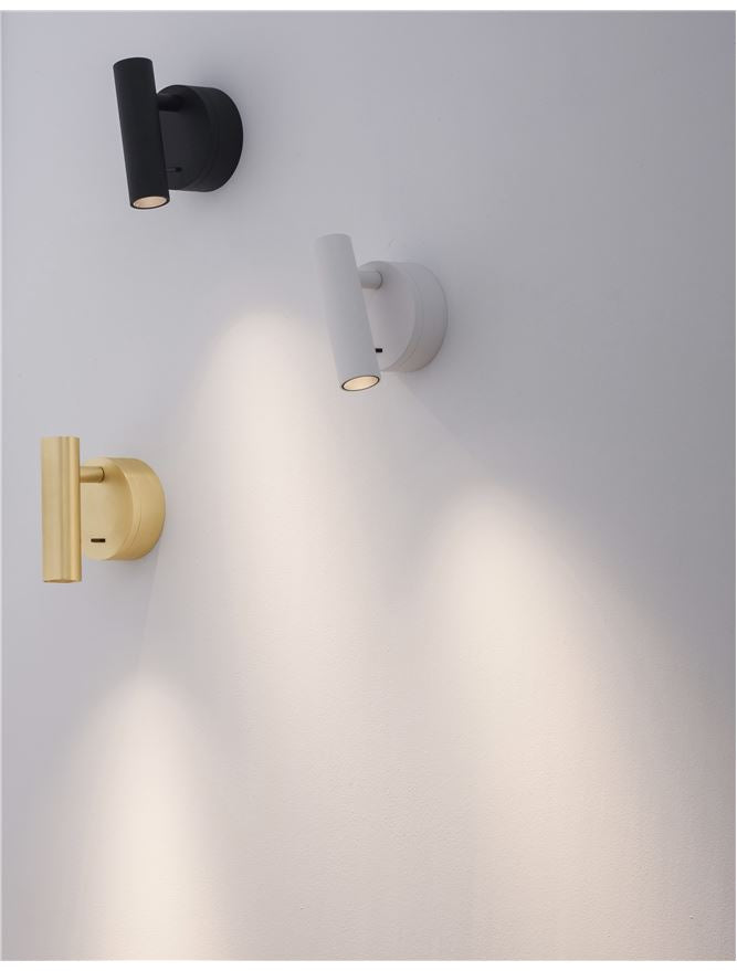 Aplica de interior CLIP black 3W 3000K IP20 H11cm D8cm Nova Luce