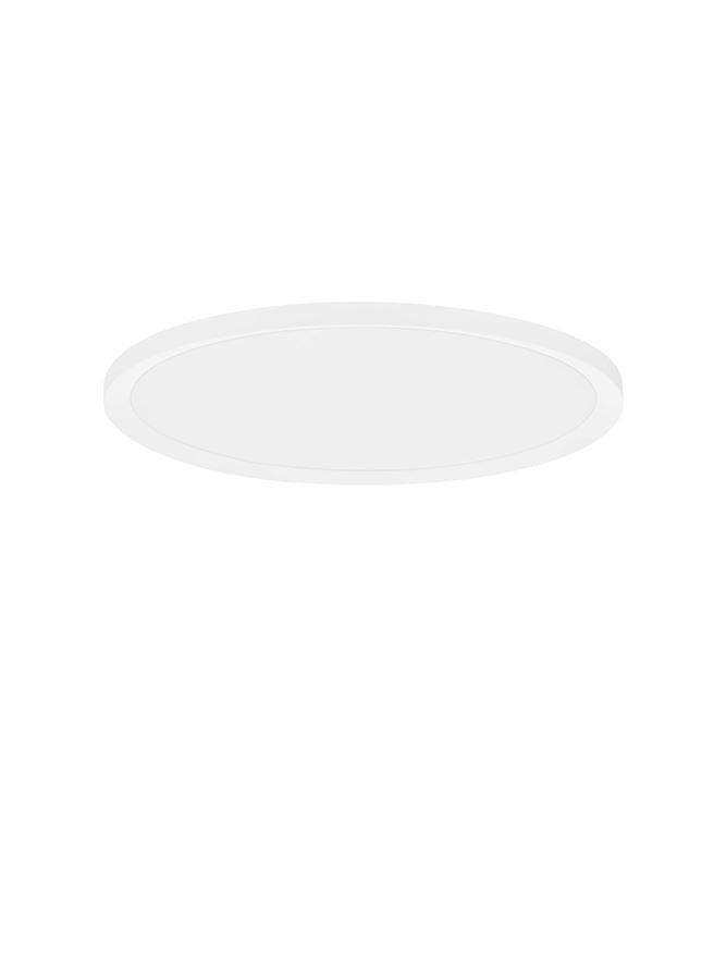 Plafoniera AOTON Triac Dimmable Sandy White Metal, Aluminium & Acrylic LED 35W 2700+3000K Diam: 40 cm  Nova Luce