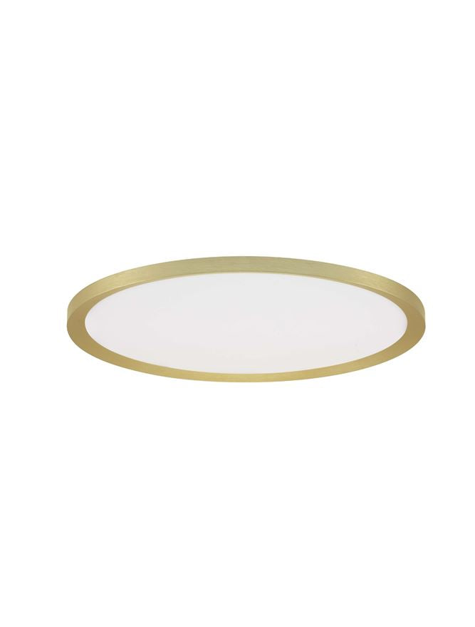 Plafoniera AOTON Triac Dimmable Sandy Gold Metal, Aluminium & Acrylic LED 35W 2700+3000K Diam: 40 cm  Nova Luce