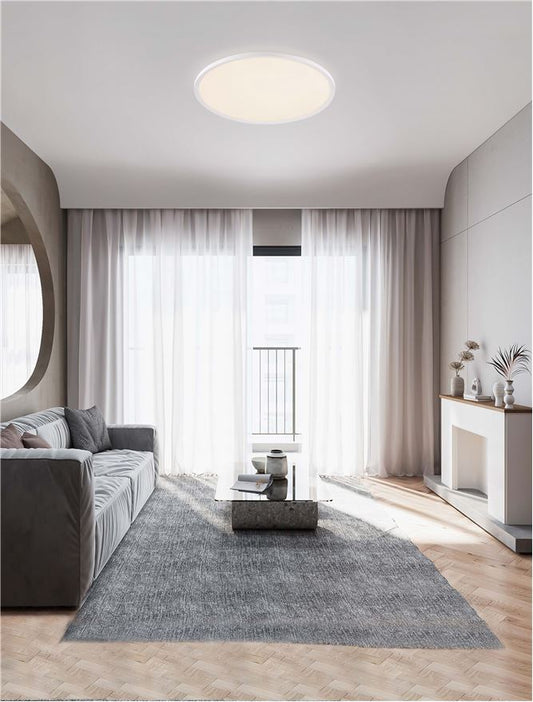 Plafoniera AOTON Triac Dimmable Sandy White Metal, Aluminium & Acrylic LED 55W 2700+3000K Diam: 60 cm  Nova Luce