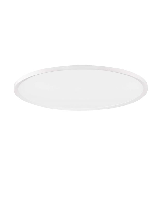 Plafoniera AOTON Triac Dimmable Sandy White Metal, Aluminium & Acrylic LED 55W 2700+3000K Diam: 60 cm  Nova Luce