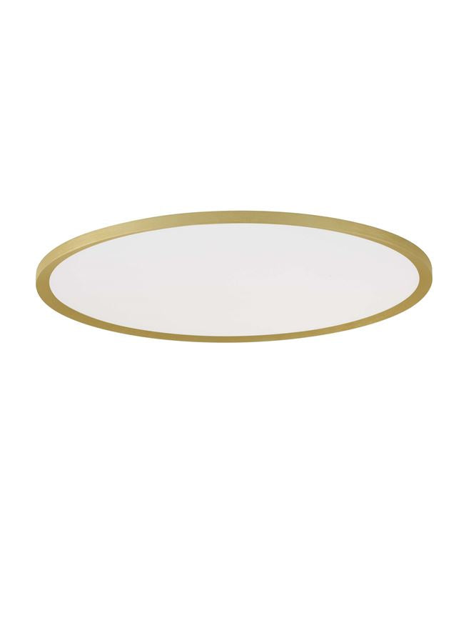 Plafoniera AOTON Triac Dimmable Sandy Gold Metal, Aluminium & Acrylic LED 55W 2700+3000K Diam: 60 cm  Nova Luce