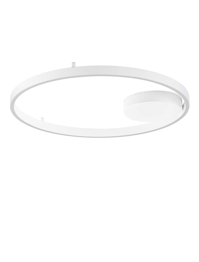 Plafoniera HEDRA Triac Dimmable Sandy White Metal, Aluminium & Acrylic LED 60W 3000K Diam: 60 cm  Nova Luce