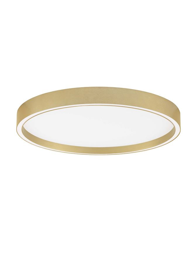 Plafoniera ISTOS Triac Dimmable Sandy Gold Metal, Aluminium & Polypropylene LED 38W 2700+3000K Diam: 50 cm Nova Luce