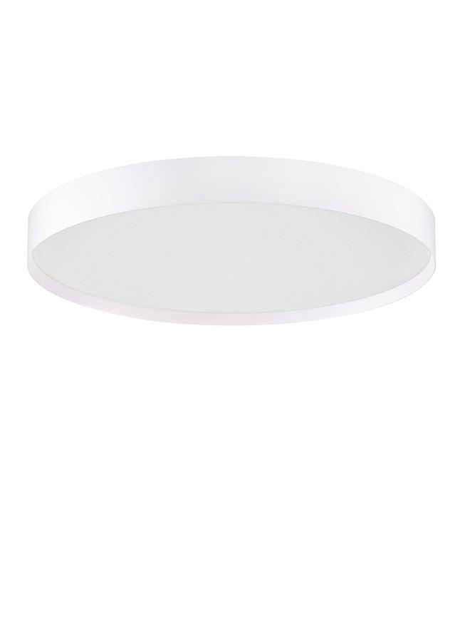 Plafoniera ROI Triac Dimmable Sandy White Metal, Aluminium & Acrylic LED 48W 2700+3000K Diam: 50 cm  Nova Luce