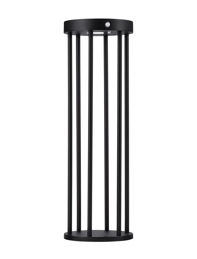 Bolard AIGO black, LED 1.7W 3000K h 50cm IP65 Solar light with sensor Nova Luce