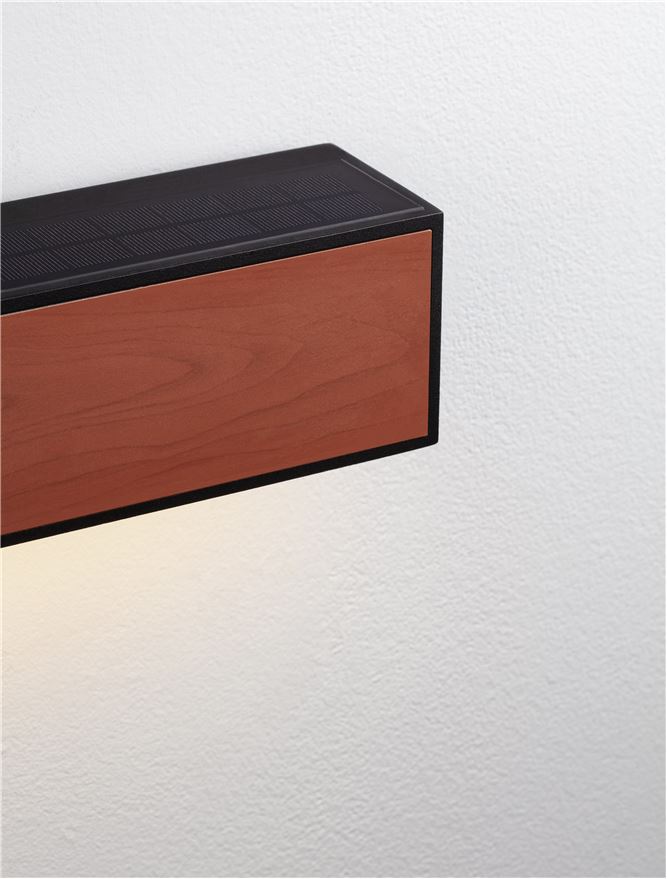 Aplica de exterior BROWN 1, LED 2W 3000K IP65 Solar light with sensor Nova Luce