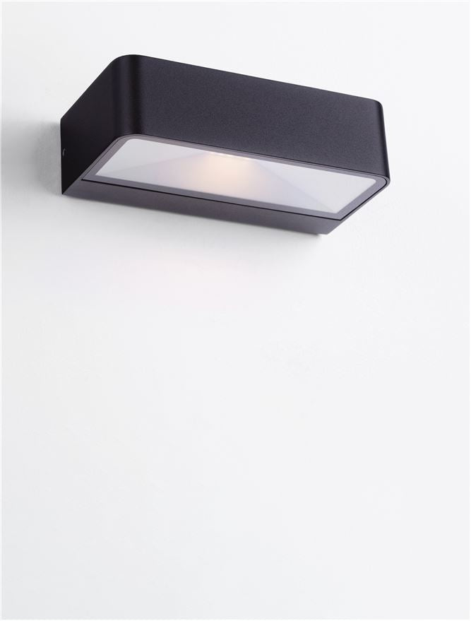 Aplica de exterior IRID black, LED 2W 3000K IP65 Solar light Nova Luce