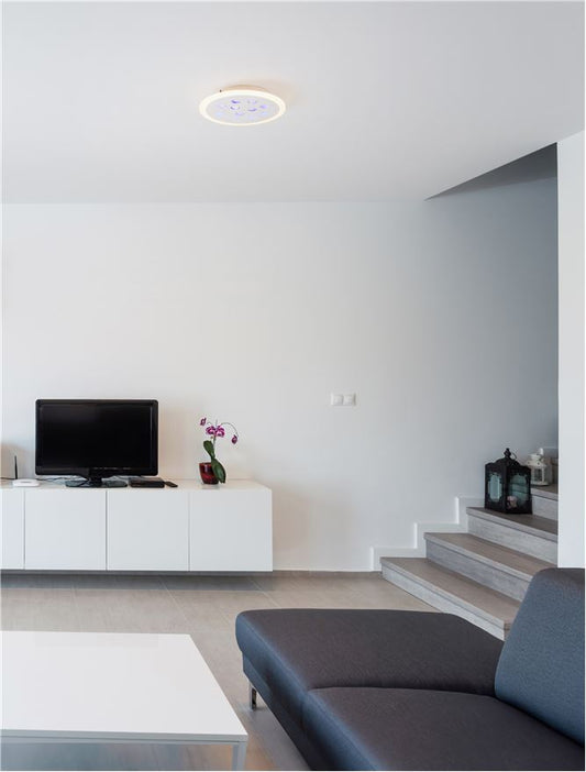 Plafoniera  ASTRO Sandy White Aluminium & Acrylic LED 30W 3000K Diam: 45 cm  Nova Luce